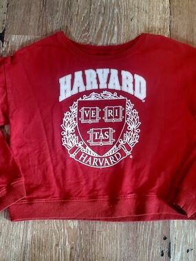 Harvard University Red Graphic Sweatshirt